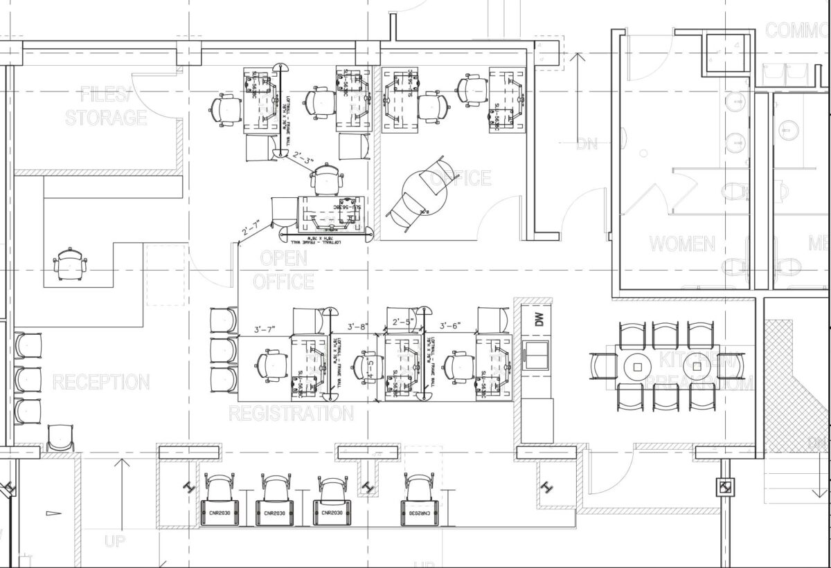Space-planning designs by Harris WorkSystems office furniture - Tigard, Oregon PDX 