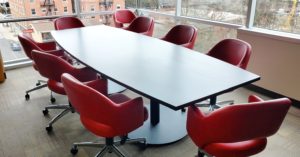 Conference Table and Office Chairs 